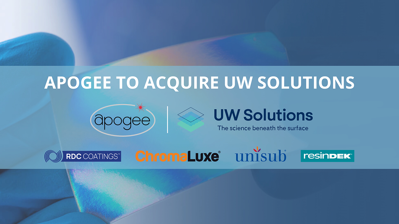 Apogee to acquire UW Solutions